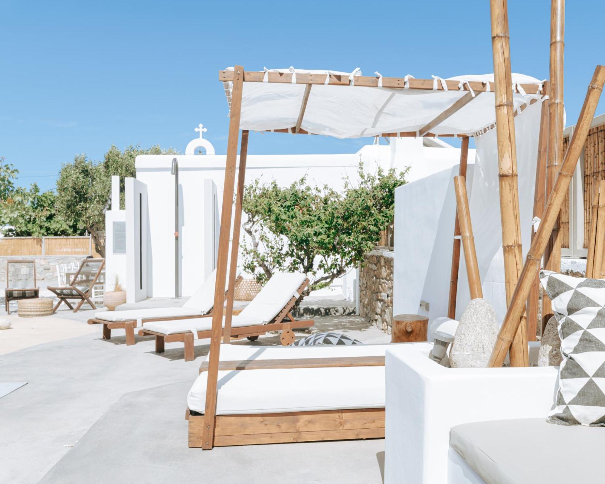 White And Grey Leilighet Mykonos Town Eksteriør bilde